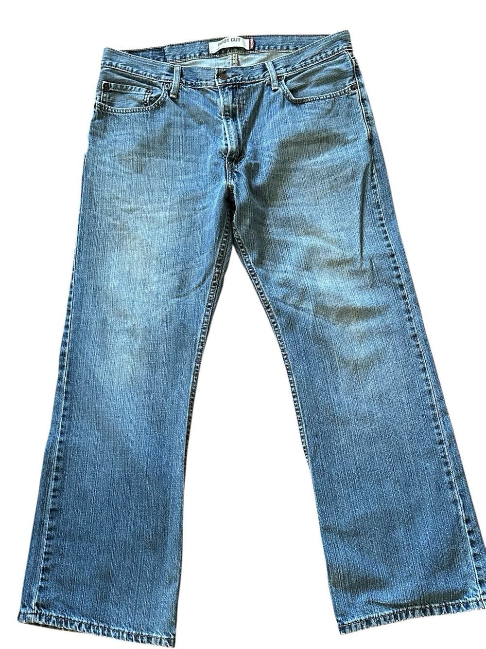 Levis Jeans Mens 36x30 Blue 527 Bootcut American Western Medium Wash Denim